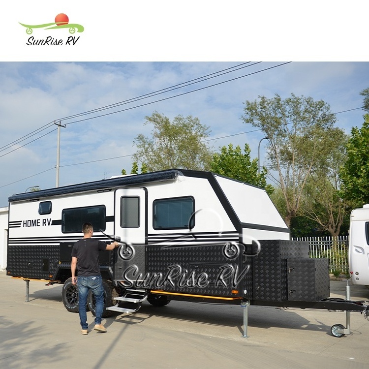 SunRise RV Aluminium Frame Off road Rv Caravans Factory Direct Sell travel trailer Camper Van  RV camper Caravan