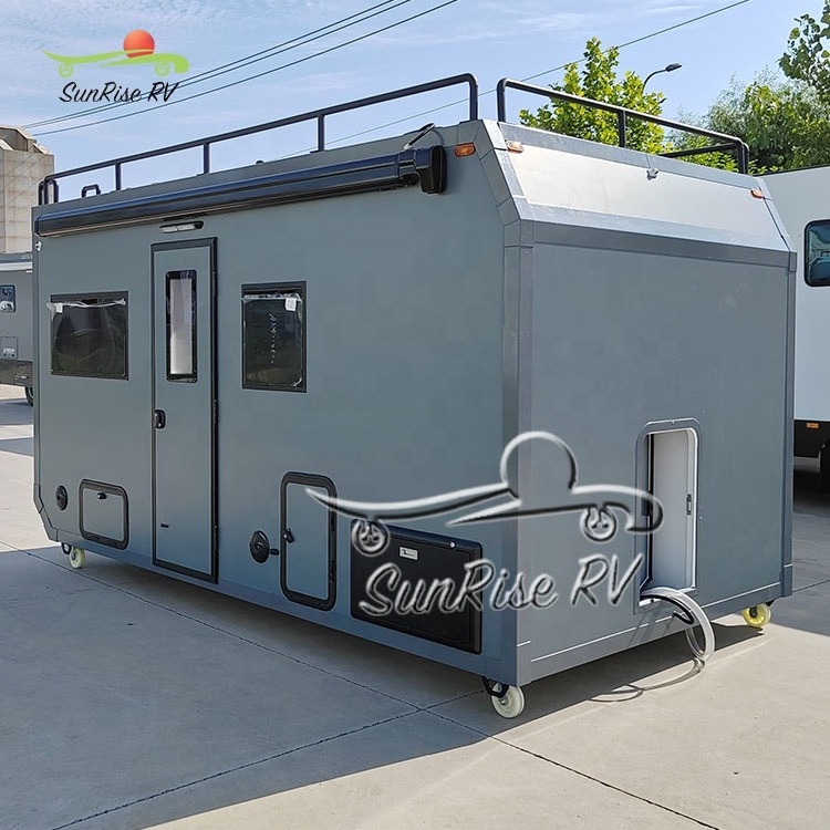 SUNRISE RV Slide On Camper box Flat Camper With Toilet and Shower huge Size Expedition Truck Camper Caravan Motorhome