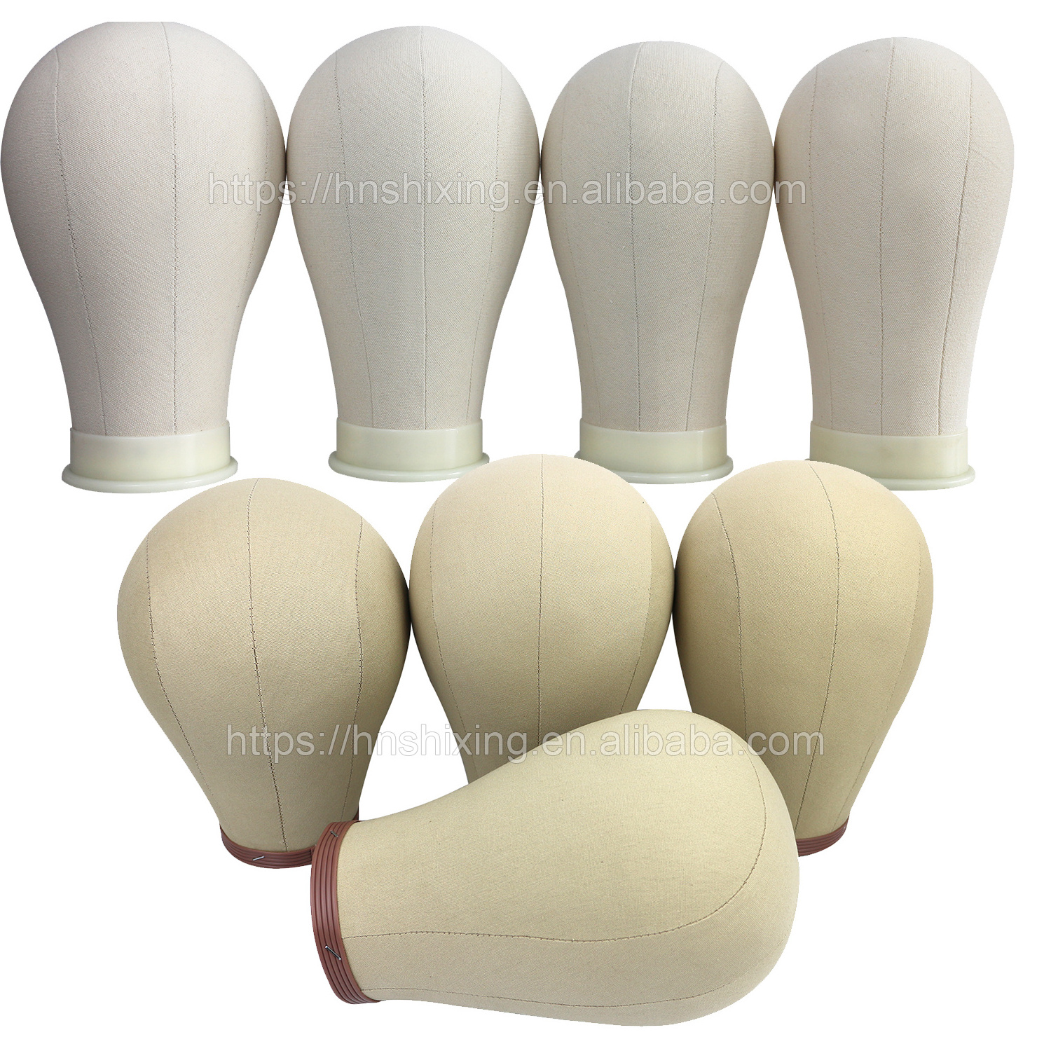 23 Inch Cork Canvas Block Head Mannequin Wig Head Clamp With Mount Hole Canvas Block Mannequin Head