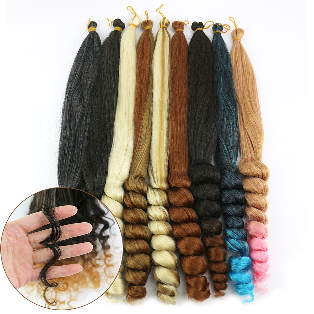 Good Quality Deep Synthetic Loose Wave Braids French Spiral Curl Hair For Braiding