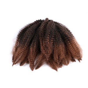 Marley Braiding Hair Afro Kinky Marley Braids Hair Extensions Twist Crochet Braids Synthetic Marley Hair 8 Inch