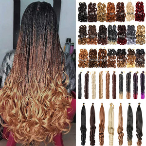 Good Quality Deep Synthetic Loose Wave Braids French Spiral Curl Hair For Braiding