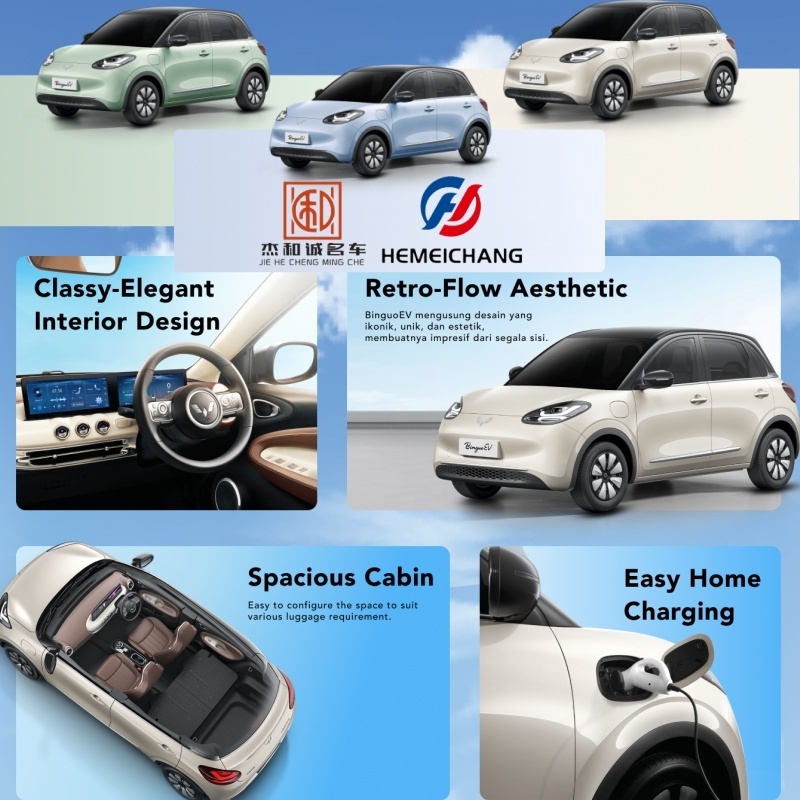 2023 2024 New Wuling Bingo china mini car EV 333 Km-410 Km new energy electric mini car electric mini car for adult