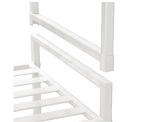 Simple Houseware 3-Tier Stackable Shoe Rack Organizer Shelf White