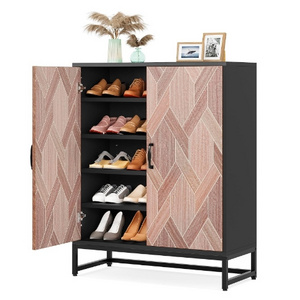 Shoe Storage Cabinet for Entryway Modern Shoe Organizer Cabinet with Removable Shelves for 16-20 Pairs