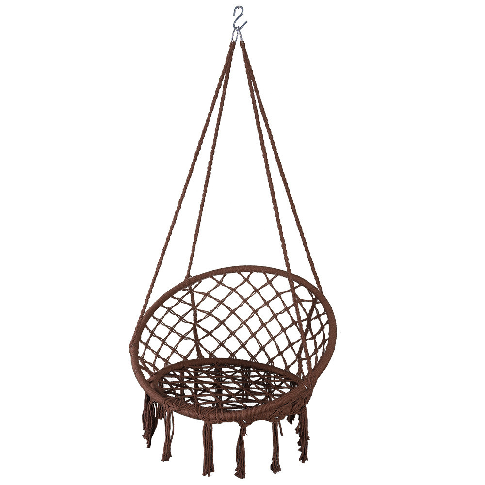 Hand-woven garden swing cradle leisure indoor basket chair Nordic style outdoor camping hammock wholesale