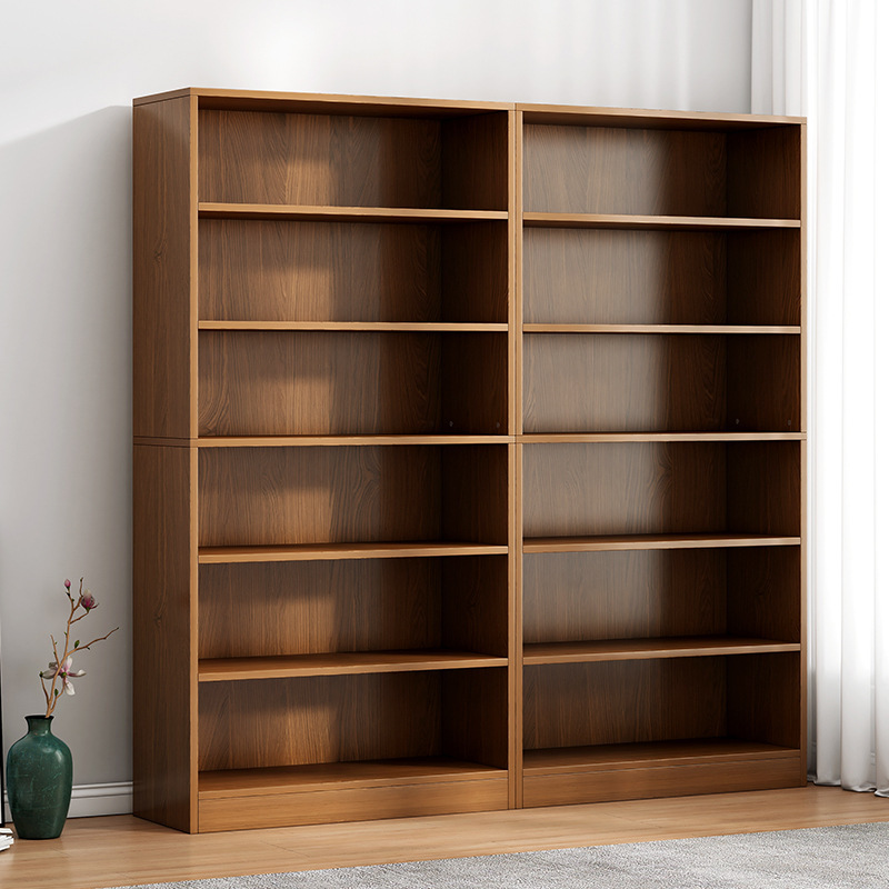 Open Bookcase with Adjustable Storage Shelves Floor Standing Unit Bookshelf