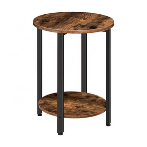 New Style Wooden End Table Furniture End Tables With 2-Tier Storage Shelves End Tables For Gamers