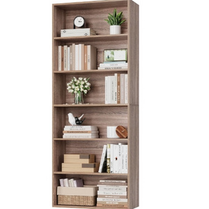 6-Tier Open Bookcase and Bookshelf Freestanding Display Storage Shelves Tall Bookshelf Bookcase for Bedroom