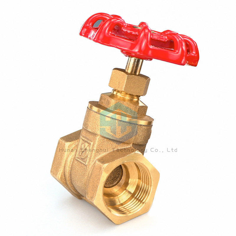 Brass Female Thread Water Brass Gate Valve with Steel Handle for Water Oil Gas