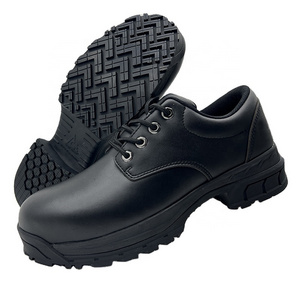 Industrial Price Wholesale Mens Black Cow Leather Steel Toe Industrial Safety Shoes Work Boots