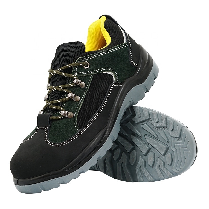 High Quality Safety Shoes For Men Light Weight Wide Toecap Anti Puncture Black Work Boots