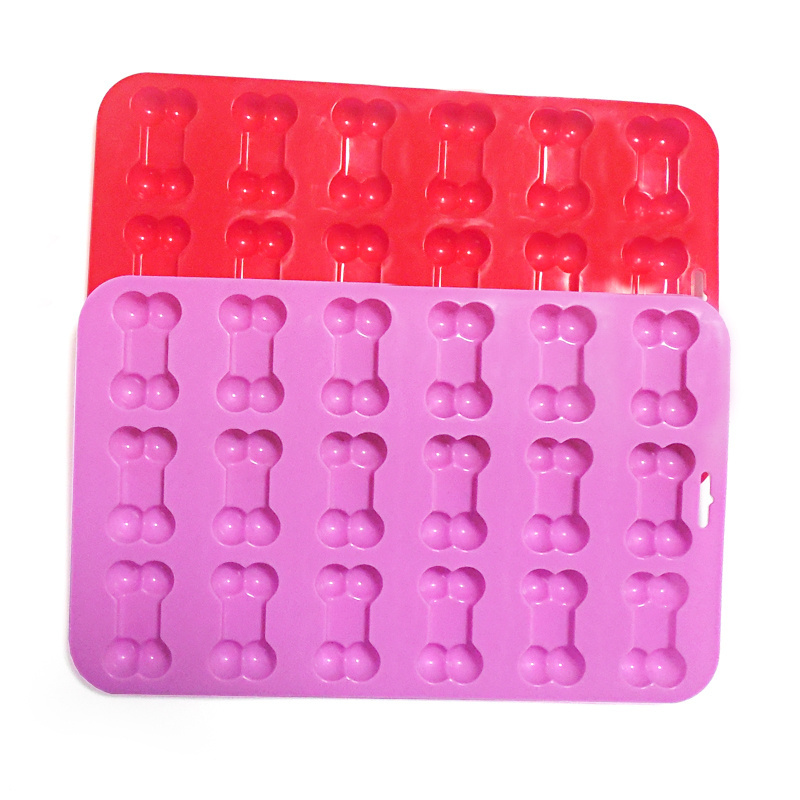 Bone shape mould pet dog food biscuits silicone molds