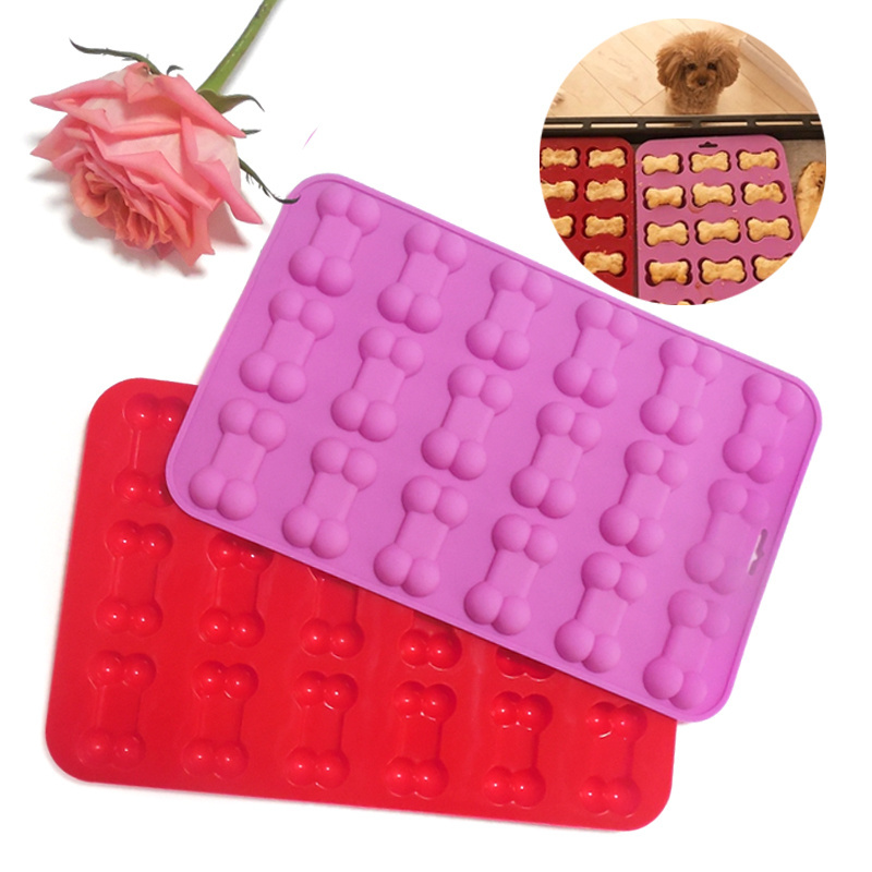 Bone shape mould pet dog food biscuits silicone molds