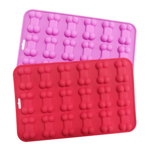 Bone shape mould pet dog food biscuits silicone molds