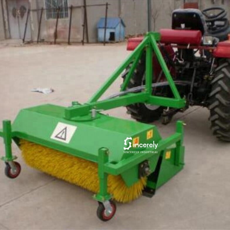 tractor mounted snow sweeper for snow clearing