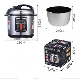 DESSINI High quality home kitchen 6 L multifunctional 10 in 1 nonstick inner pot electric pressure rice cooker