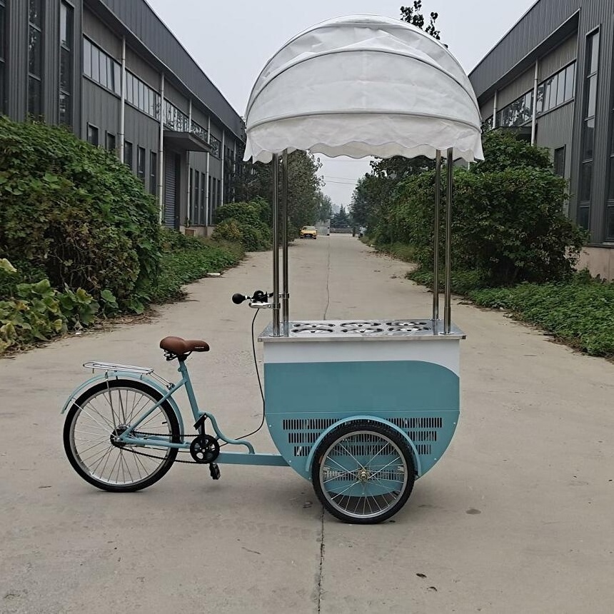 Beach Popsicles, tricycles for ice cream sales, summer ice cream sales carts by the sea