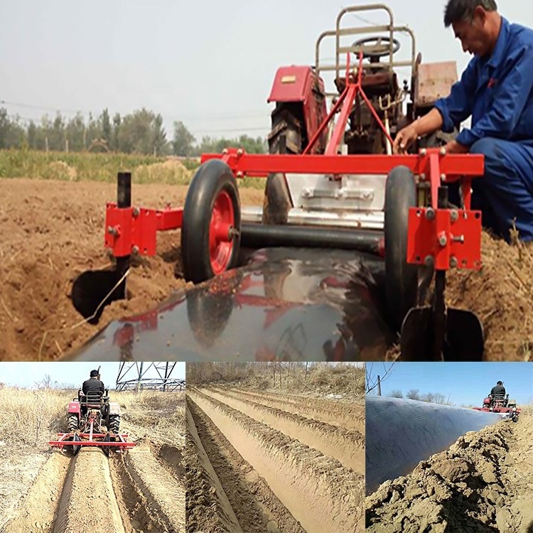 Agriculture implement tractor plastic mulch laying machine