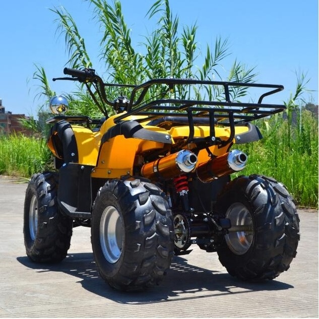 Chinese Professional Gas Powered 125CC ATV Sporty Quad with farm atv with trailer and forklift , front loader