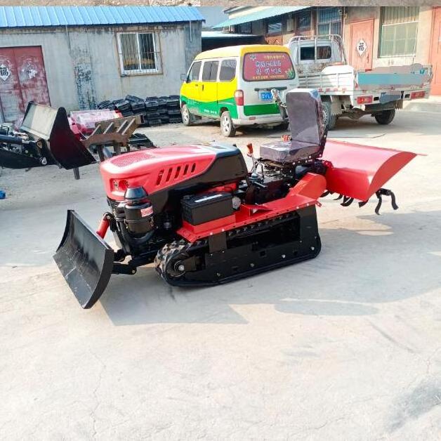 Factory direct sale Crawler Tractor Farm Orchard Paddy Field/Mini Tractor With Rotary Tiller Plow Various Agricultural Machinery