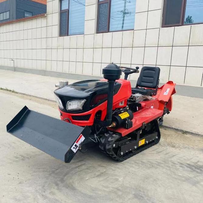 Factory direct sale Crawler Tractor Farm Orchard Paddy Field/Mini Tractor With Rotary Tiller Plow Various Agricultural Machinery