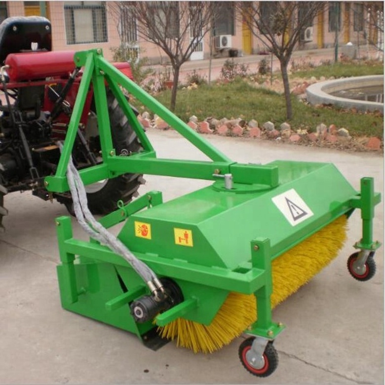 tractor mounted snow sweeper for snow clearing