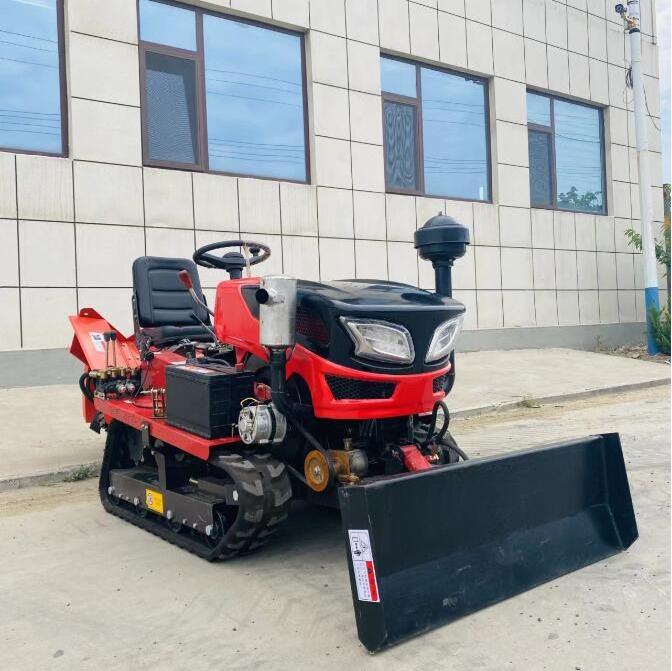 Factory direct sale Crawler Tractor Farm Orchard Paddy Field/Mini Tractor With Rotary Tiller Plow Various Agricultural Machinery