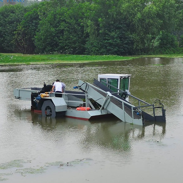 Eterne Water Harvester river trash cleaning machine clean floating garbage boat  /sea garbage cleaning ship