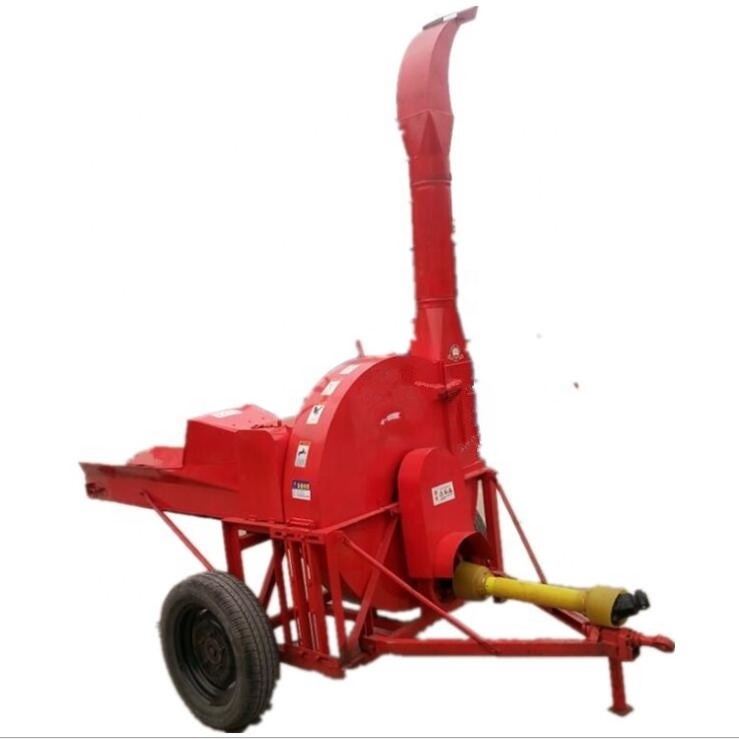 Tractor pto driven cattle sheep feed straw chopper grinder chaff feed cutter machine