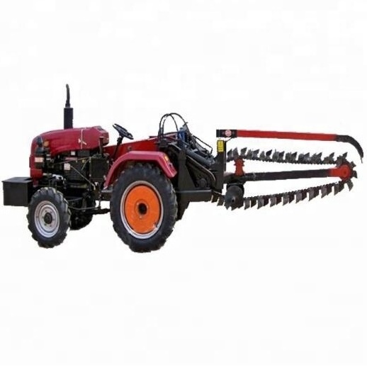 Agriculture digging chain trencher tractor sale / mini trencher