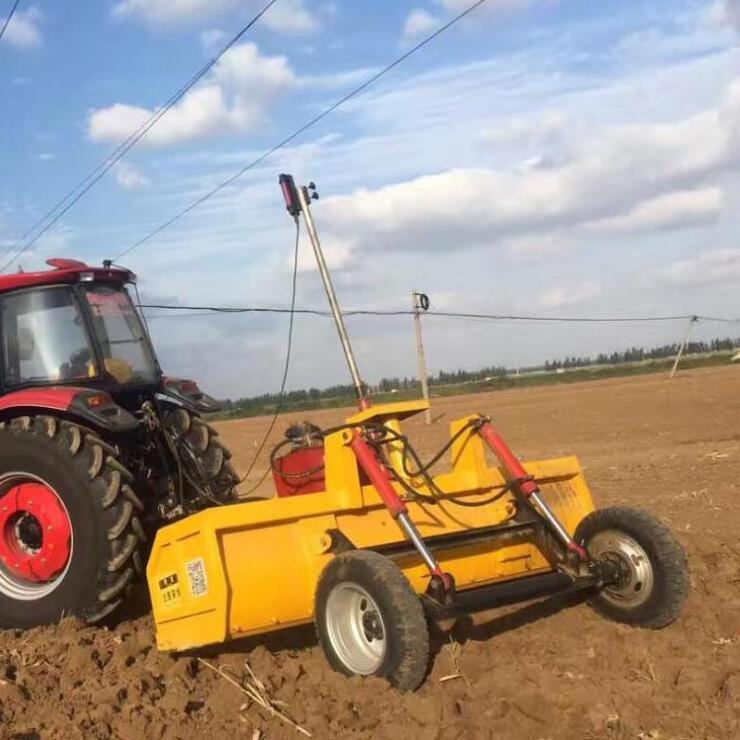 Soil Scraper Tractor Satellite Grader Laser Leveler Power Land Grader For Sale