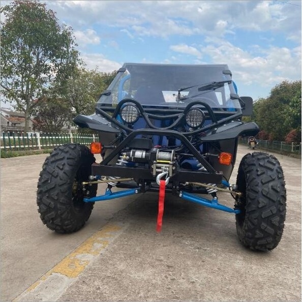 500KG capacty Kart steering four wheel all terrain desert farmer ATV car with Heavy duty railer for Agricultural use500KG Heavy