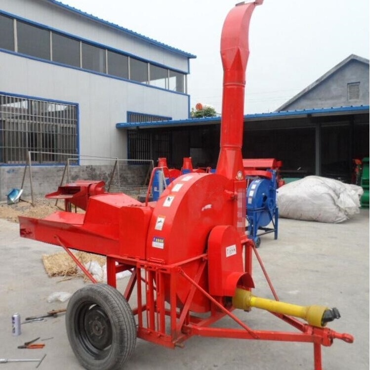 Tractor pto driven cattle sheep feed straw chopper grinder chaff feed cutter machine