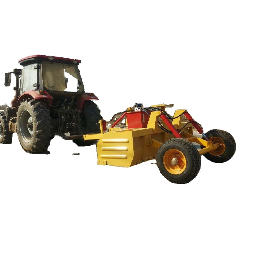 Soil Scraper Tractor Satellite Grader Laser Leveler Power Land Grader For Sale