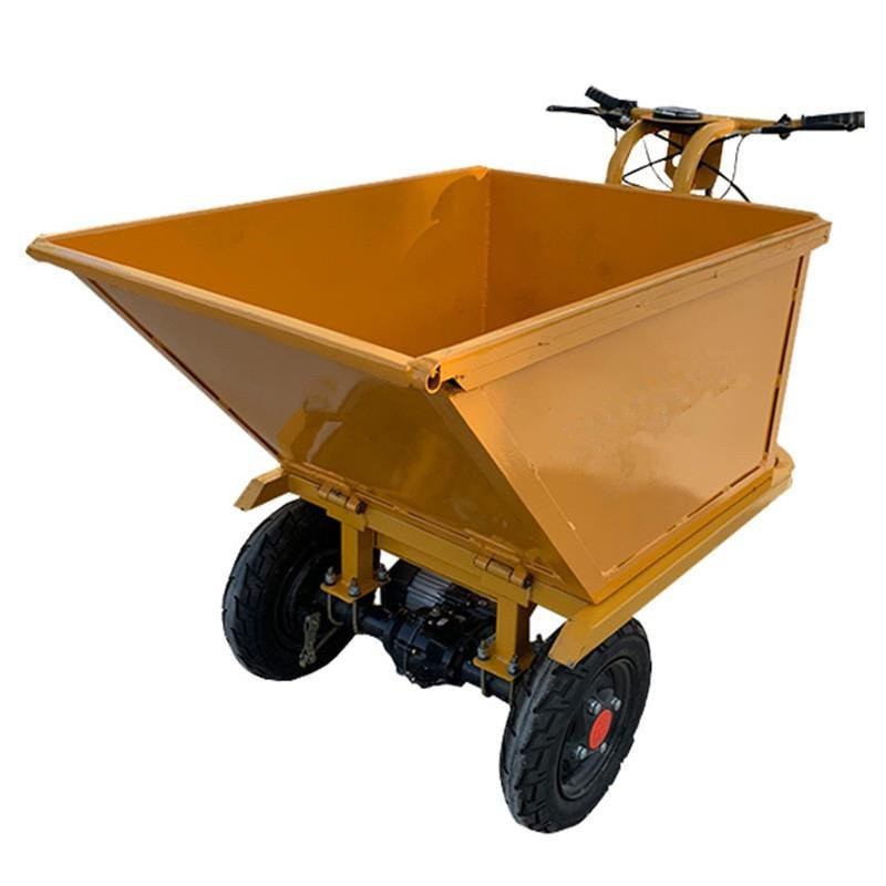 Material transport forward turning full electric dump truck garden electric tilting cart