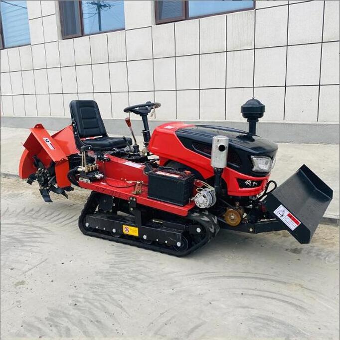 Factory direct sale Crawler Tractor Farm Orchard Paddy Field/Mini Tractor With Rotary Tiller Plow Various Agricultural Machinery