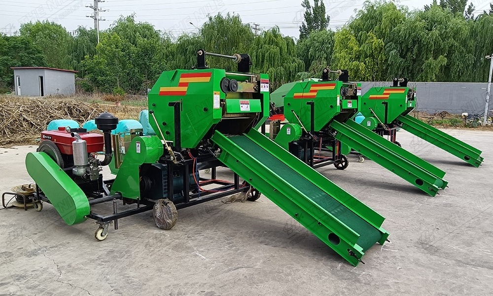 40kg 85kg/h combine silage harvester napier grass baler twine making machine