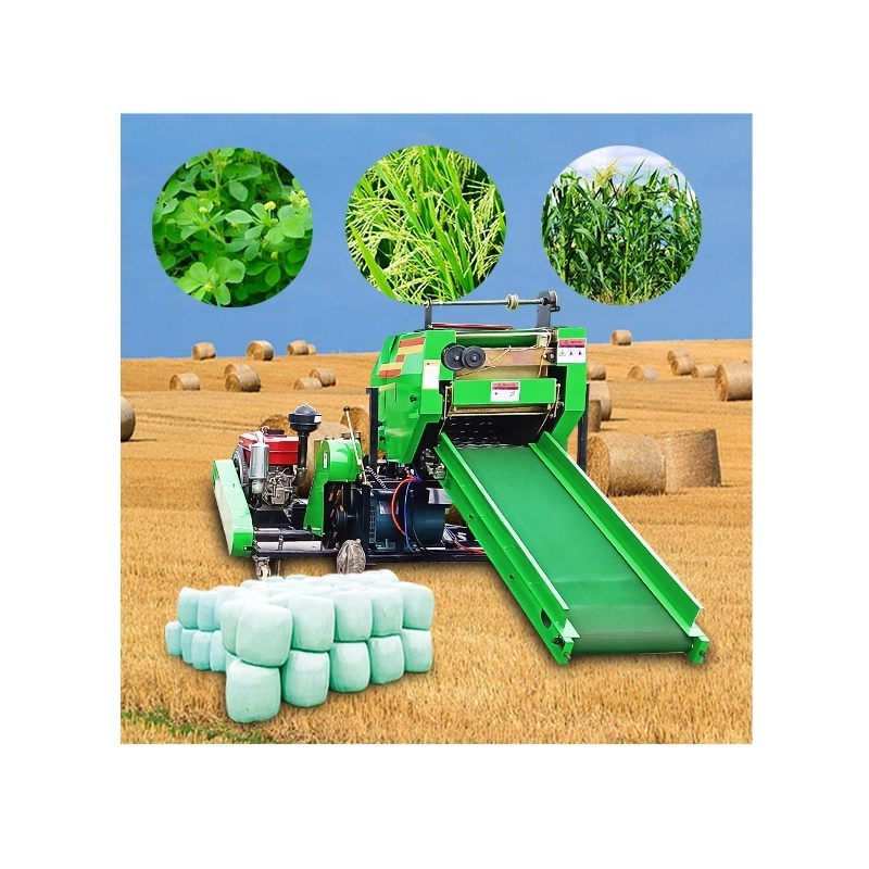 40kg 85kg/h combine silage harvester napier grass baler twine making machine