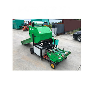 Self propelled round roll baler silage packing corn stalk alfafa grass soybean stalk silage baler machine