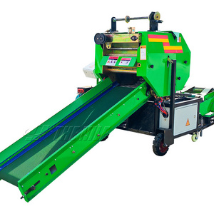 Automatic mini round silage baler cutting and packing wrapping machine baler silage kenya