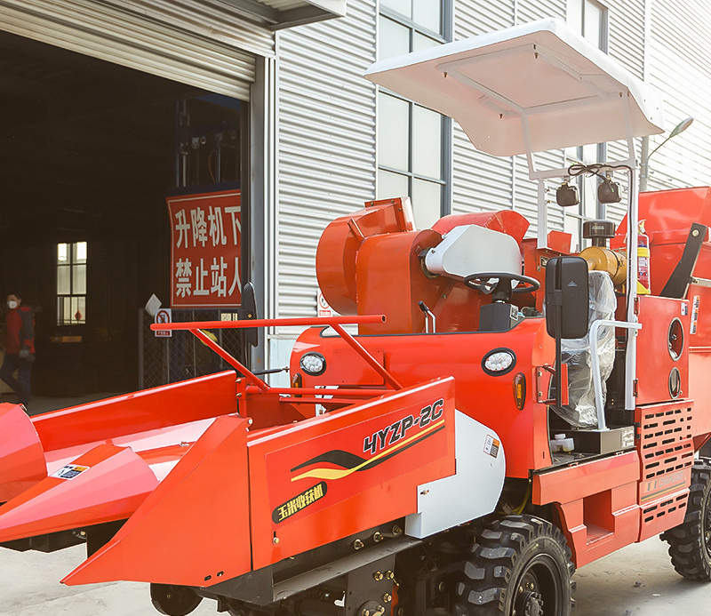 Single row corn harvester combine corn seed harvester machine corn picker