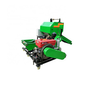 Fully automatic mini round alfalfa rice straw wheat straw pine straw silage baler for kenya sale