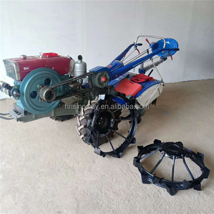 Two wheel 22hp electric gearbox potato harvester hiller ridger rice paddy soybean walking tractor tilling machine