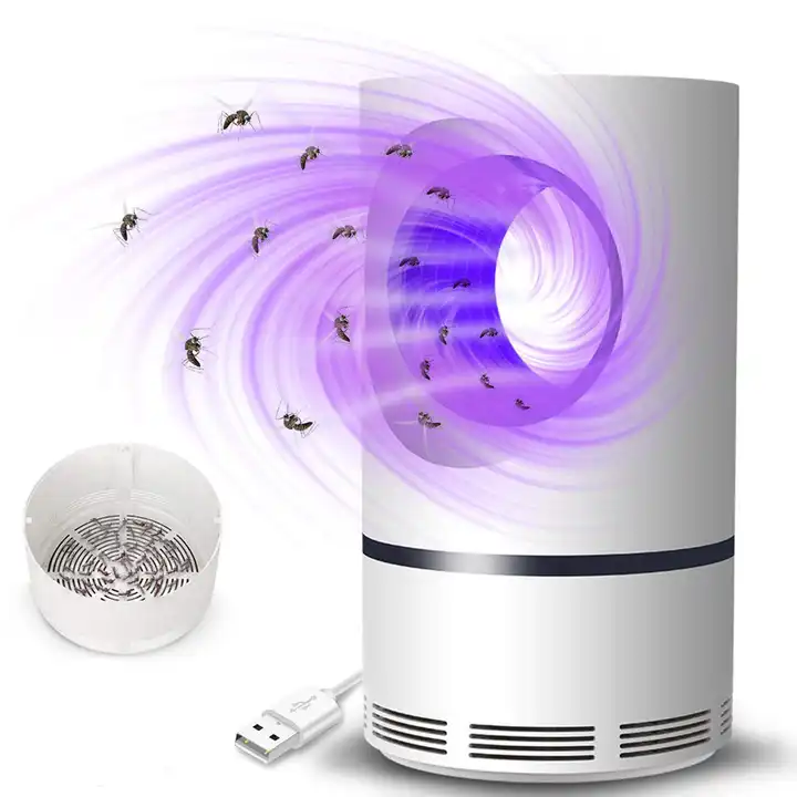 Mini Silent Insect Trap Anti Fly Zapper Catcher Bedroom Indoor Bug Trap Pest Control Electric Mosquito Killer USB UV Lamp Light