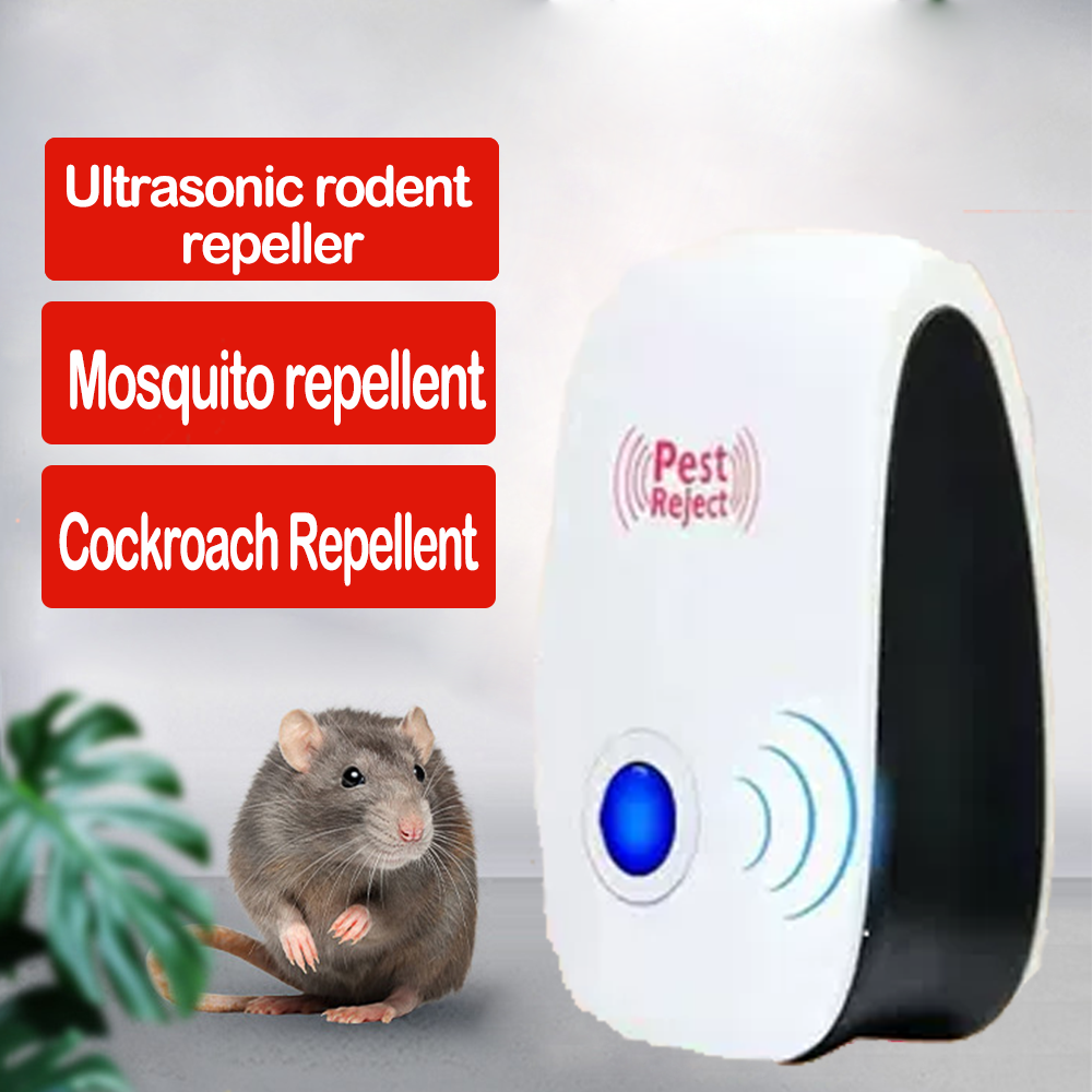 Hot Selling Ultrasonic Rat Mouse Repellent sonic Anti Mosquito Insect  Killer  Rodent Control Long EU US plug