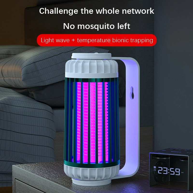 USB Power Supply Mosquito Killer Lamp Equipment Pest Control Ultrasonic Portable Photocatalyst Bug Zapper