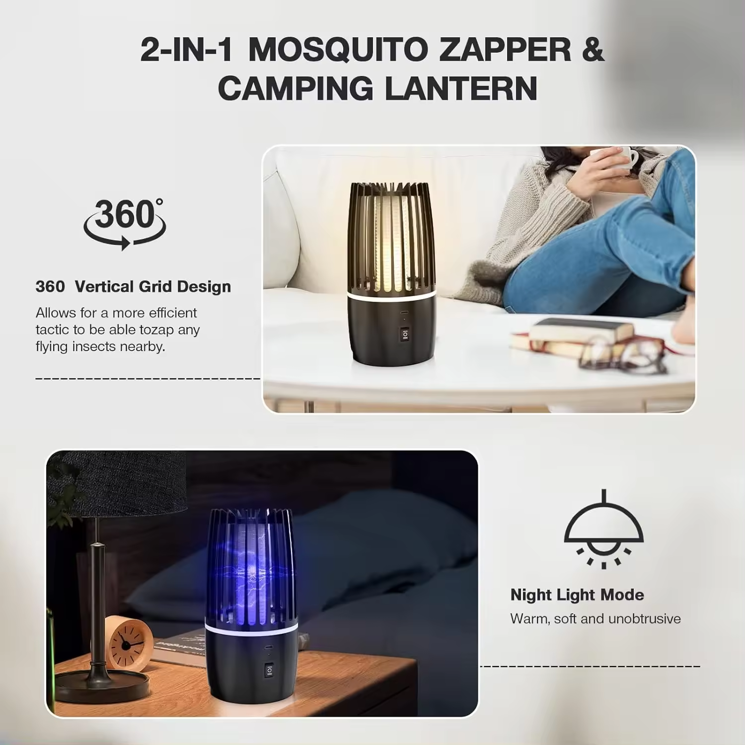 Electronic Fly Trap Electric Attracting small Mosquito Lamp For Outdoor and Indoor