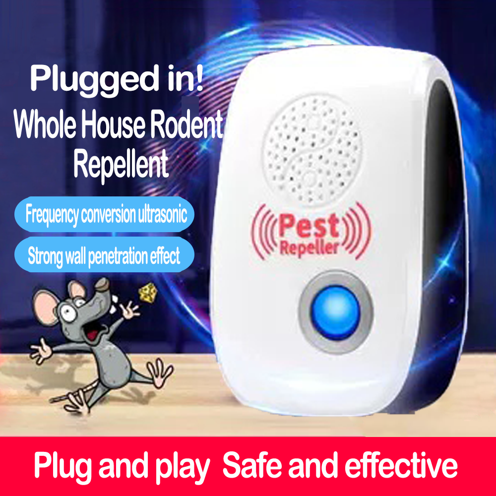 Hot Selling Ultrasonic Rat Mouse Repellent sonic Anti Mosquito Insect  Killer  Rodent Control Long EU US plug