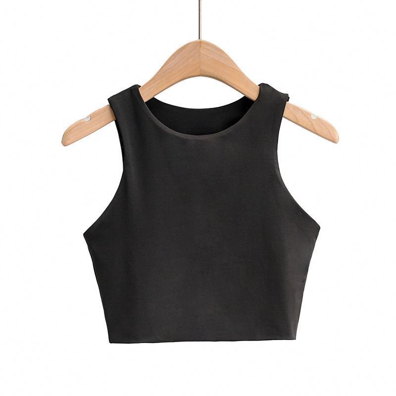 Summer Fashion Women Sexy Slim Tops O-neck Sleeveless Double Nylon Ladies Tank Tops